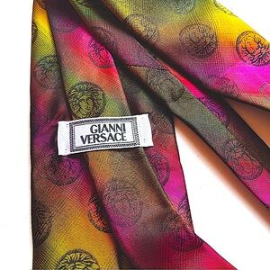 Gianni Versace Medusa Head Silk Tie